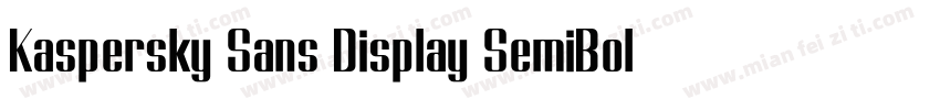 Kaspersky Sans Display SemiBold字体转换